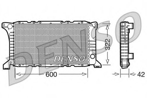 DRM10097 DENSO Cooling System Radiator, engine cooling
