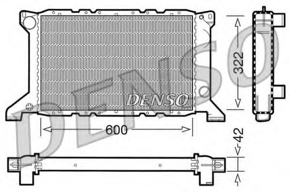 DRM10098 DENSO Охлаждение Радиатор, охлаждение двигателя
