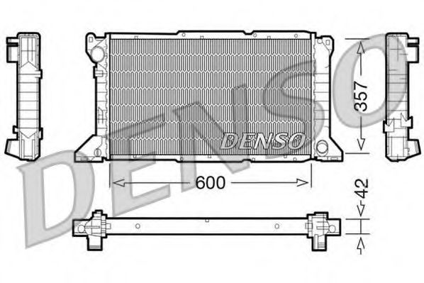 DRM10100 DENSO Cooling System Radiator, engine cooling
