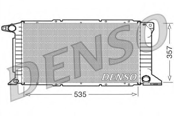 DRM10101 DENSO Cooling System Radiator, engine cooling