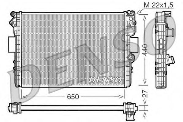 DRM12002 DENSO Cooling System Radiator, engine cooling