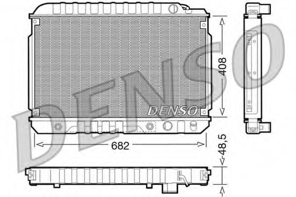 DRM17003 DENSO Cooling System Radiator, engine cooling
