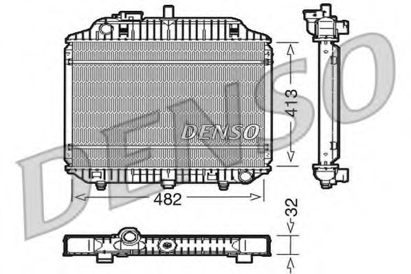 DRM17010 DENSO Radiator, engine cooling
