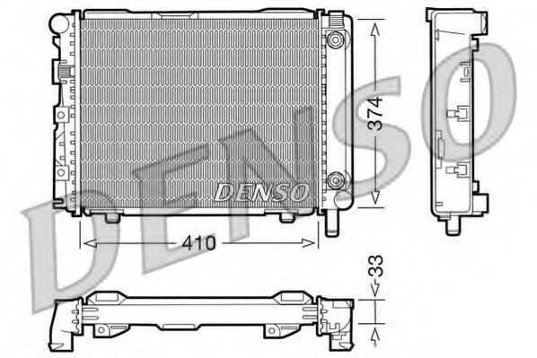 DRM17029 DENSO Cooling System Radiator, engine cooling