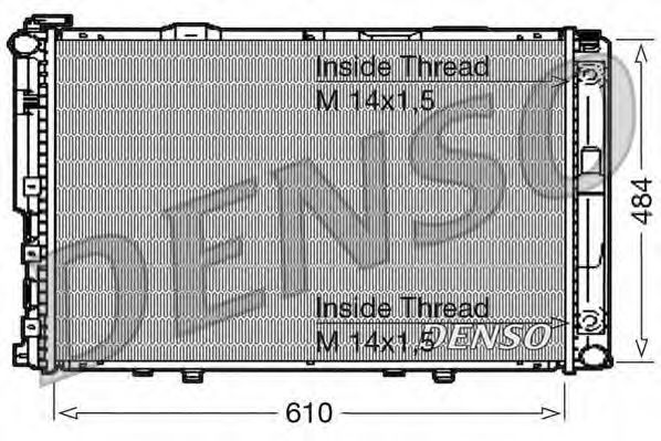DRM17039 DENSO Cooling System Radiator, engine cooling