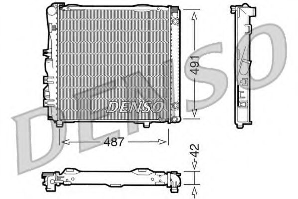DRM17052 DENSO Cooling System Radiator, engine cooling
