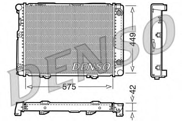 DRM17060 DENSO Cooling System Radiator, engine cooling