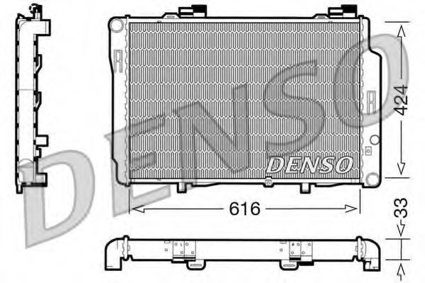 DRM17070 DENSO Cooling System Radiator, engine cooling