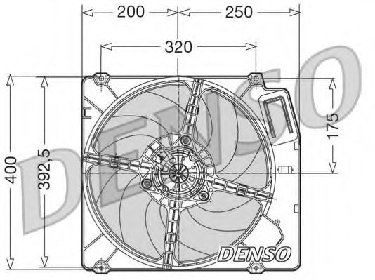 DER01003 DENSO Fan, radiator