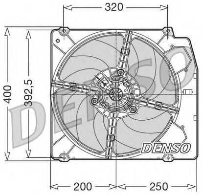 DER01005 DENSO Cooling System Fan, radiator