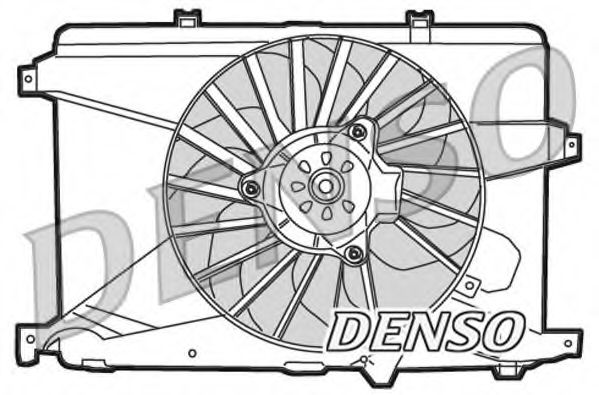 DER01014 DENSO Cooling System Fan, radiator