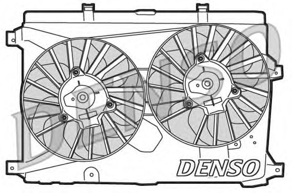DER01015 DENSO Cooling System Fan, radiator