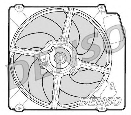 DER01203 DENSO Fan, radiator