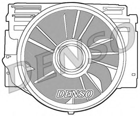 DER05007 DENSO Fan, radiator
