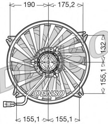 DER07005 DENSO Cooling System Fan, radiator