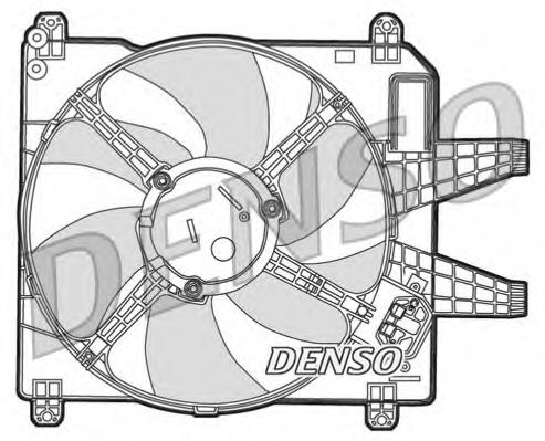 DER09004 DENSO Fan, radiator