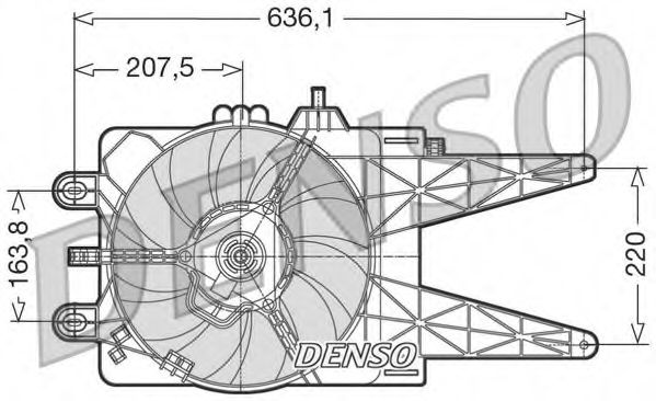DER09014 DENSO Cooling System Fan, radiator