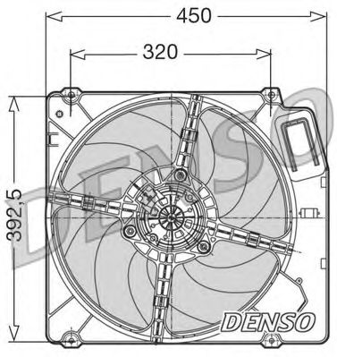 DER09028 DENSO Cooling System Fan, radiator