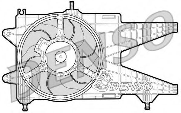 DER09038 DENSO Cooling System Fan, radiator