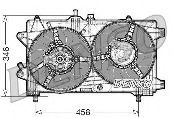 DER09044 DENSO Cooling System Fan, radiator