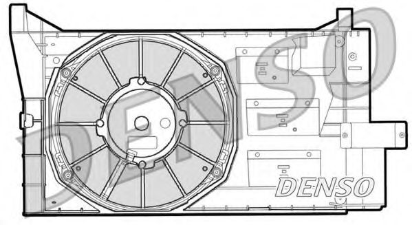 DER09050 DENSO Fan, radiator