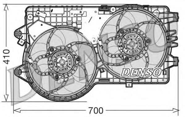 DER09067 DENSO Cooling System Fan, radiator