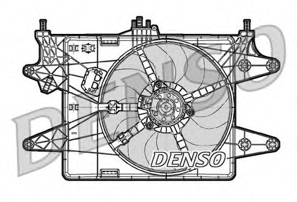 DER09082 DENSO Cooling System Fan, radiator