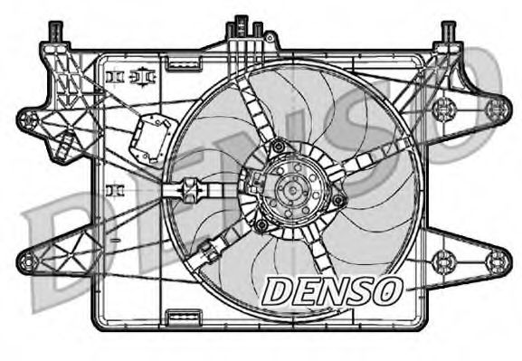 DER09083 DENSO Cooling System Fan, radiator