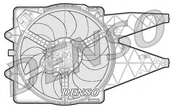 DER09091 DENSO Fan, radiator