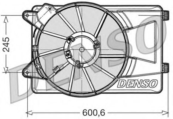 DER09305 DENSO Fan, radiator