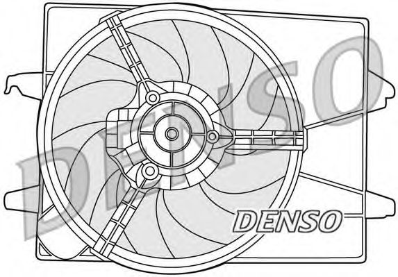 DER10003 DENSO Cooling System Fan, radiator