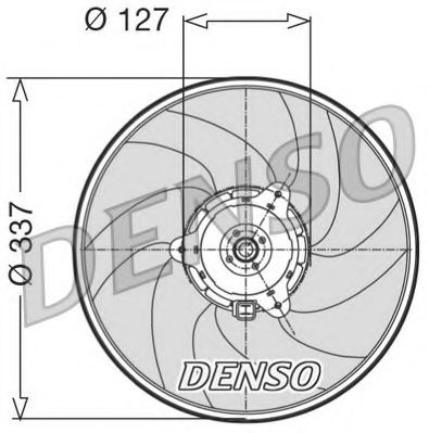 DER21004 DENSO Fan, radiator