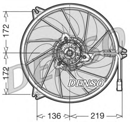 DER21005 DENSO Fan, radiator