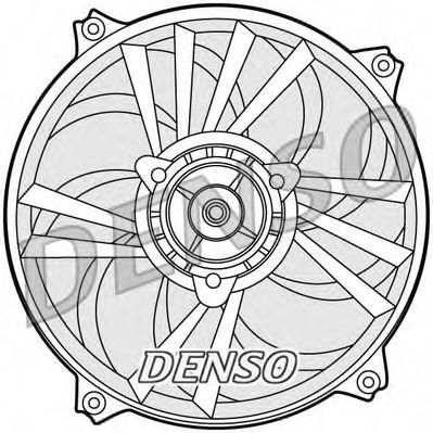 DER21013 DENSO Fan, radiator