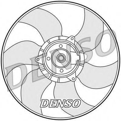 DER23001 DENSO Fan, radiator