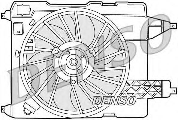 DER23002 DENSO Fan, radiator