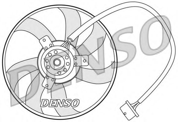 DER32003 DENSO Fan, A/C condenser