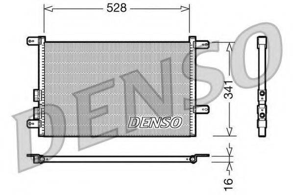 DCN01003 DENSO Condenser, air conditioning