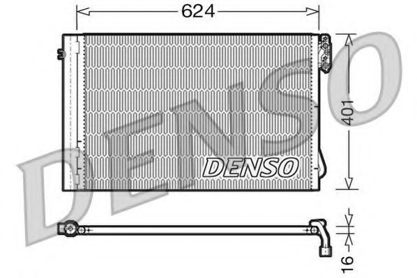 DCN05011 DENSO Condenser, air conditioning