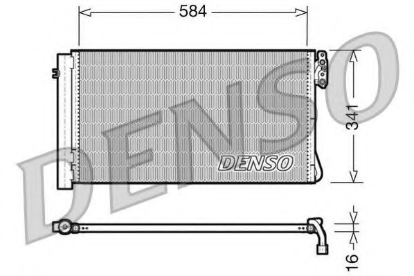 DCN05012 DENSO Air Conditioning Condenser, air conditioning
