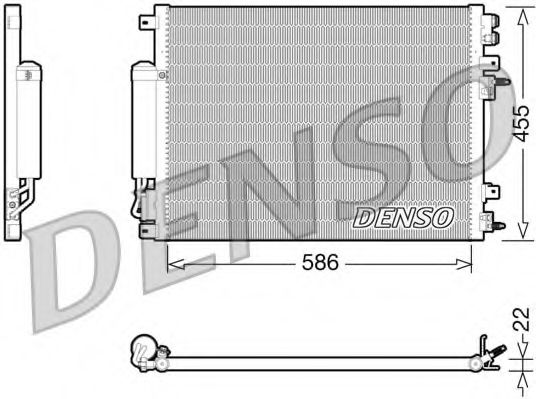 DCN06001 DENSO Condenser, air conditioning