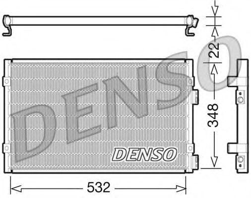 DCN06002 DENSO Condenser, air conditioning