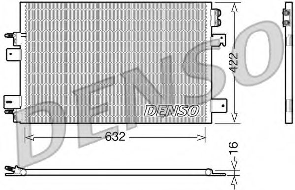 DCN06007 DENSO Condenser, air conditioning