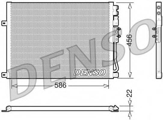DCN06009 DENSO Condenser, air conditioning