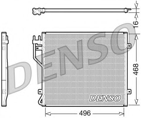 DCN06010 DENSO Air Conditioning Condenser, air conditioning