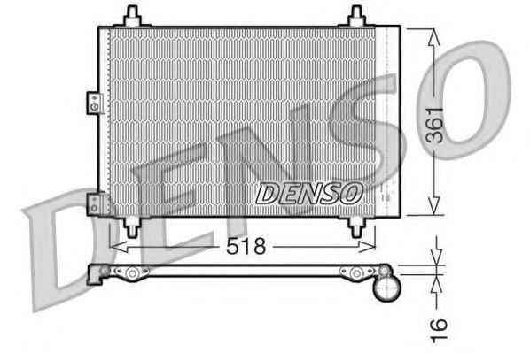 DCN07006 DENSO Condenser, air conditioning