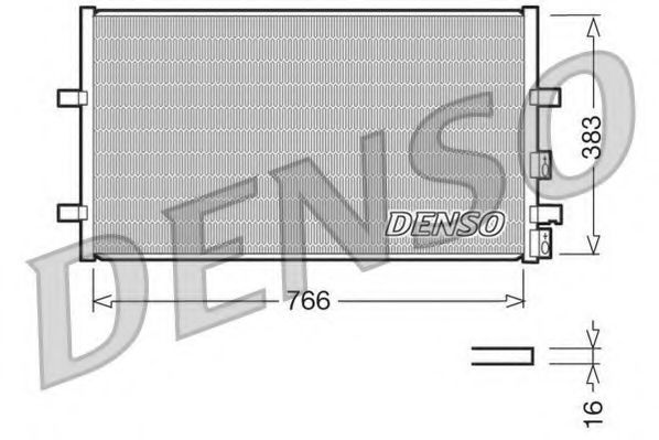 DCN10009 DENSO Condenser, air conditioning