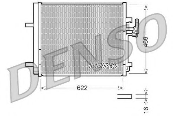 DCN10016 DENSO Air Conditioning Condenser, air conditioning