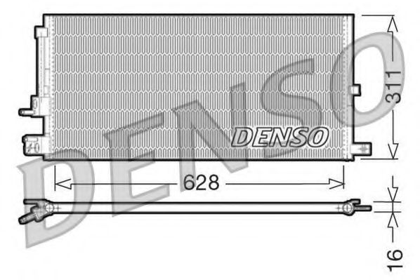 DCN11007 DENSO Condenser, air conditioning
