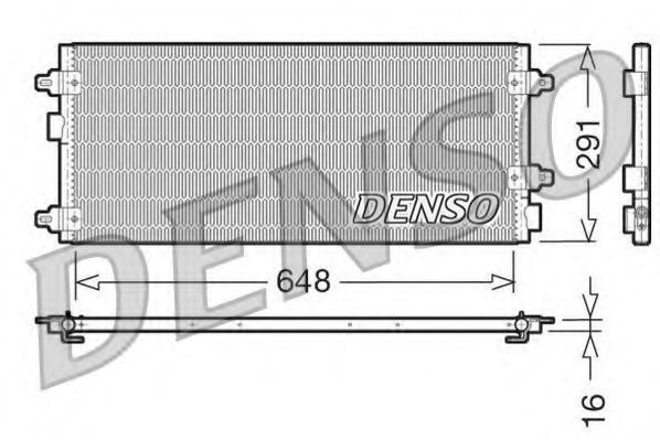 DCN13003 DENSO Condenser, air conditioning